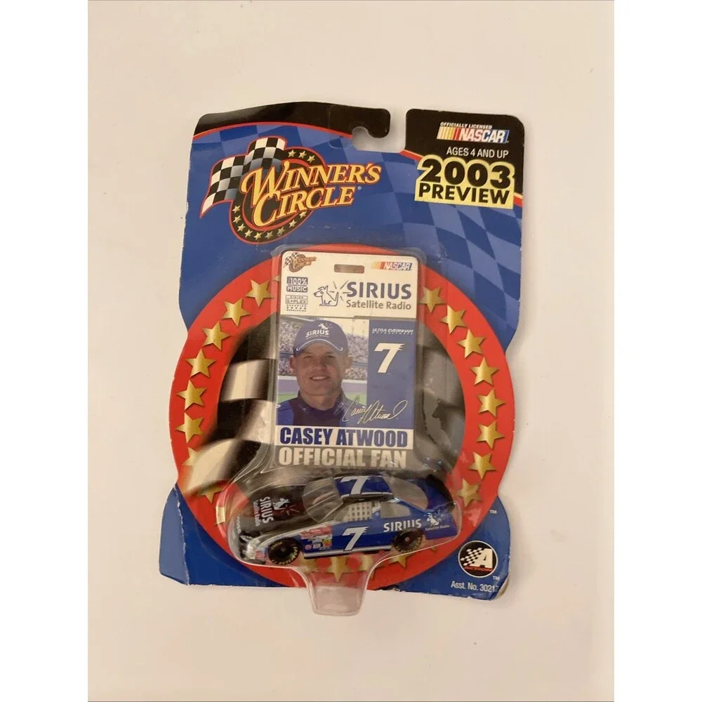2003 NASCAR Winners Circle 15897 Casey Atwood #7 Pit Pass Preview Series 1:64